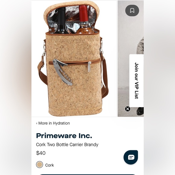 Primeware Insulated Wine 2 Bottle Bag Duffel Tote Carrier - Picture 4 of 4